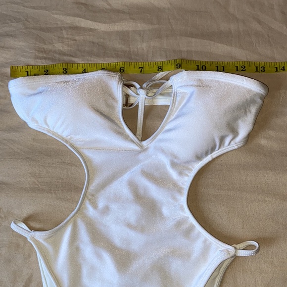 White One Piece Swimsuit - Picture 4 of 6